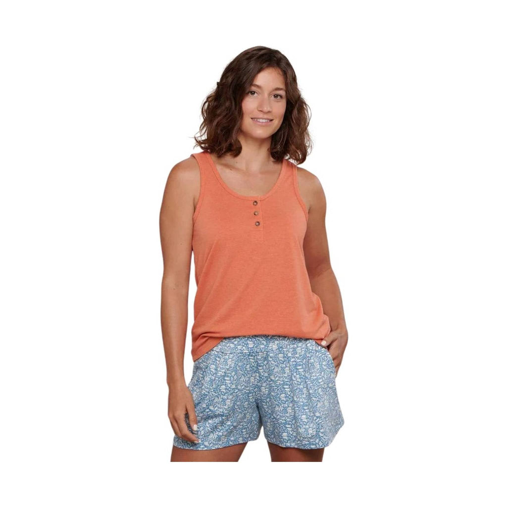 Toad & Co Women's Piru Henley Tank - Dreamsicle - Lenny's Shoe & Apparel