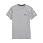 Vineyard Vines Men's American Flag Whale Short-Sleeve Dunes Tee - Grey Heather - Lenny's Shoe & Apparel