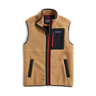 Vineyard Vines Men's Sherpa SuperShep Vest - Officer Khaki - Lenny's Shoe & Apparel