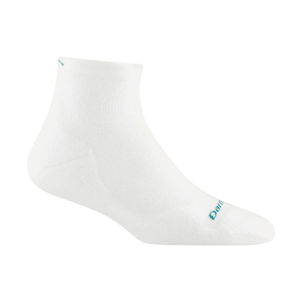 Women's Run Quarter Ultra-Lightweight Running Sock - White - Lenny's Shoe & Apparel