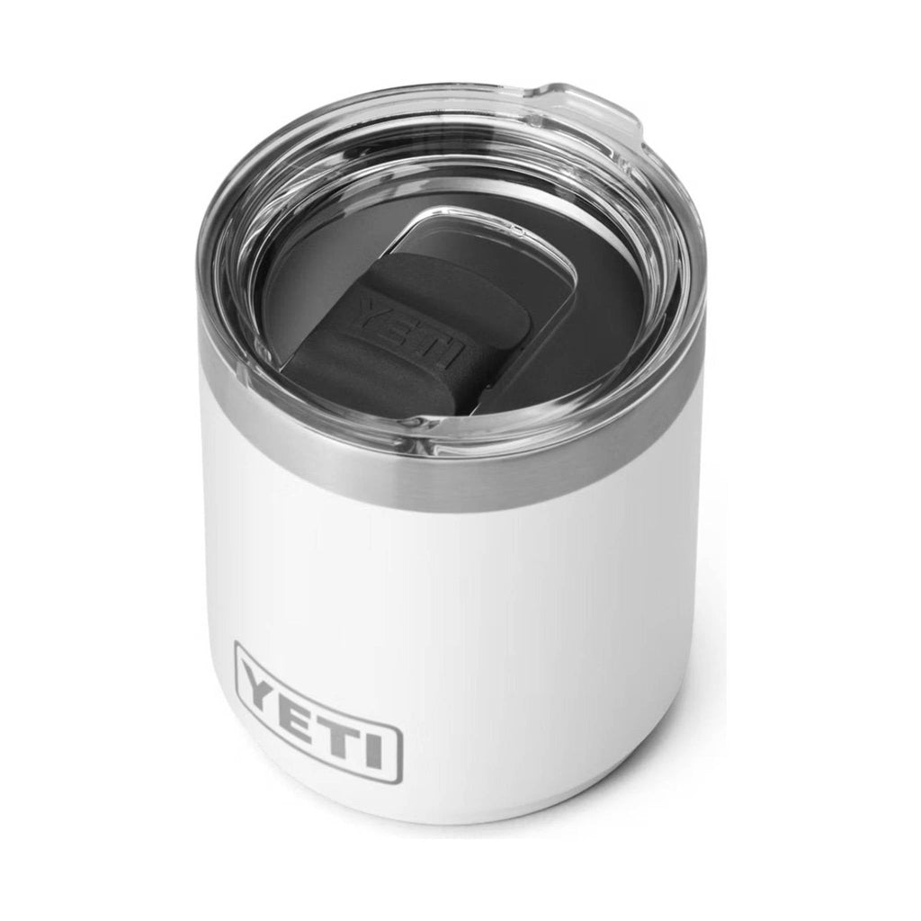 YETI Rambler 10 oz Lowball w/ Magslider Lid - White - Lenny's Shoe & Apparel